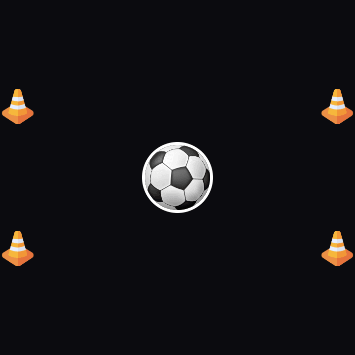 Le jeu Football projeté sur la cible
